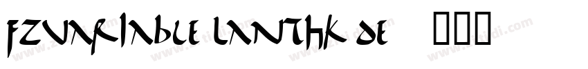 FZVariable LanTHK De字体转换